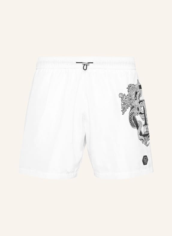PHILIPP PLEIN Kurze Hosen DRAGON WEISS