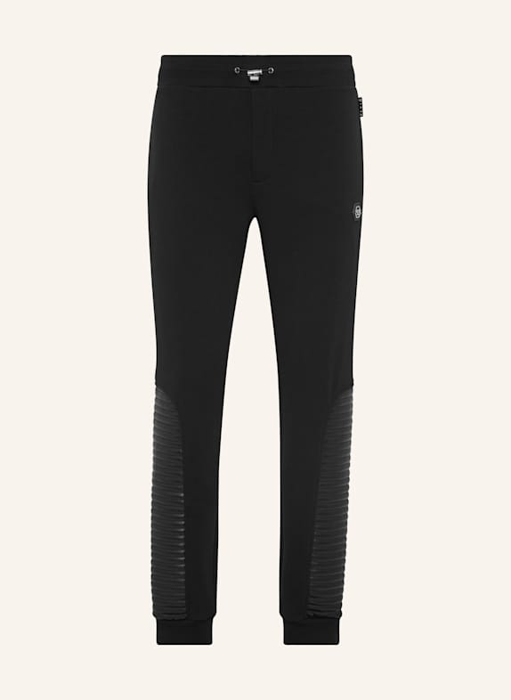 PHILIPP PLEIN PHILIPP PLEIN Jogging Trousers With Leather Inserts SCHWARZ