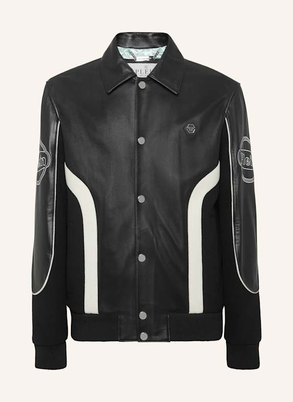 PHILIPP PLEIN PHILIPP PLEIN Coster Bomber Jacket LS Plein Club SCHWARZ