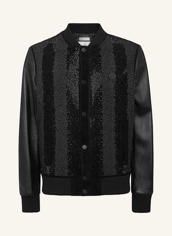 PHILIPP PLEIN PHILIPP PLEIN Suede Bomber Jacket LS Strass