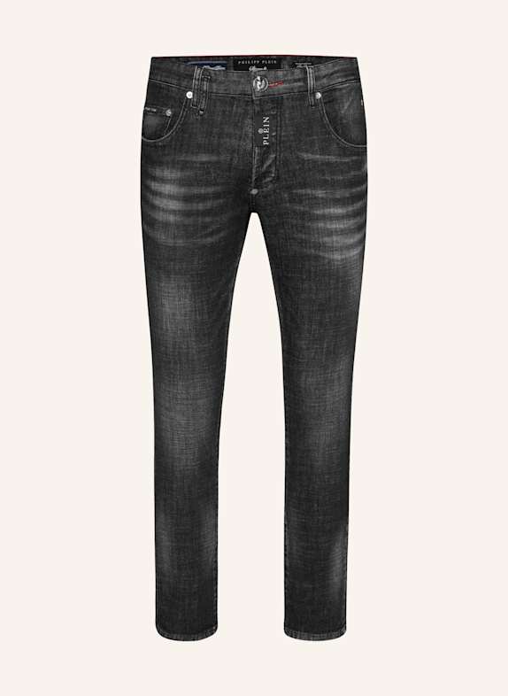 PHILIPP PLEIN PHILIPP PLEIN Denim Skinny Fit Trousers Hexagon GRAU