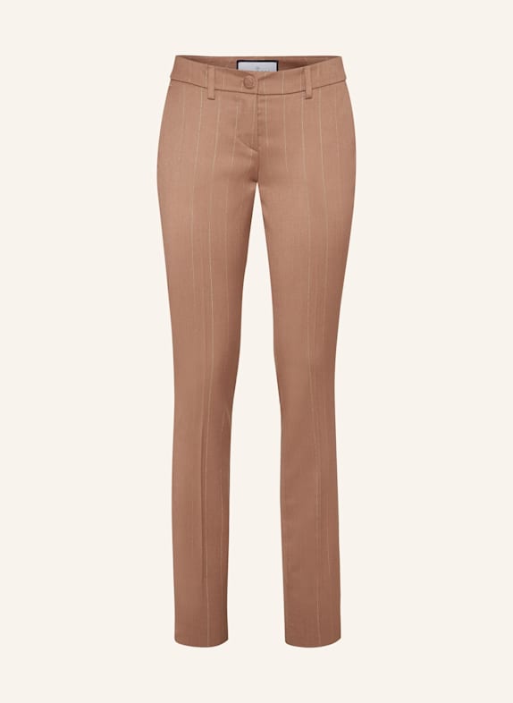 PHILIPP PLEIN PHILIPP PLEIN Pinstripe Chinos Fit Trousers BRAUN