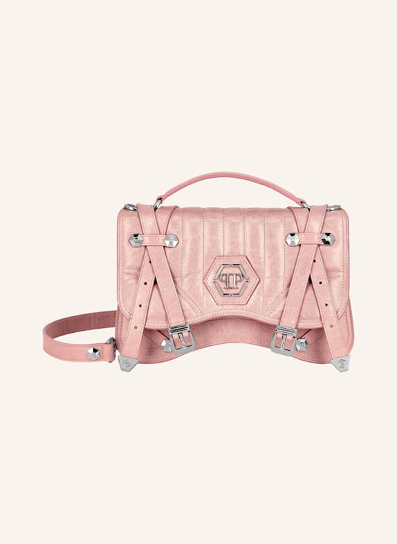 PHILIPP PLEIN Henkeltasche HEXAGON ROSÉGOLD/ SCHWARZ