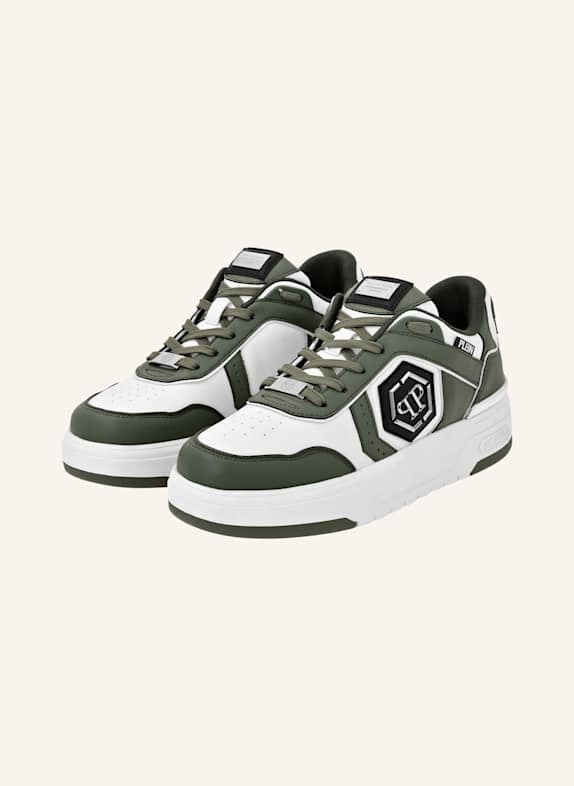 PHILIPP PLEIN Lo-Top Turnschuhe PREDATOR DUNKELGRÜN