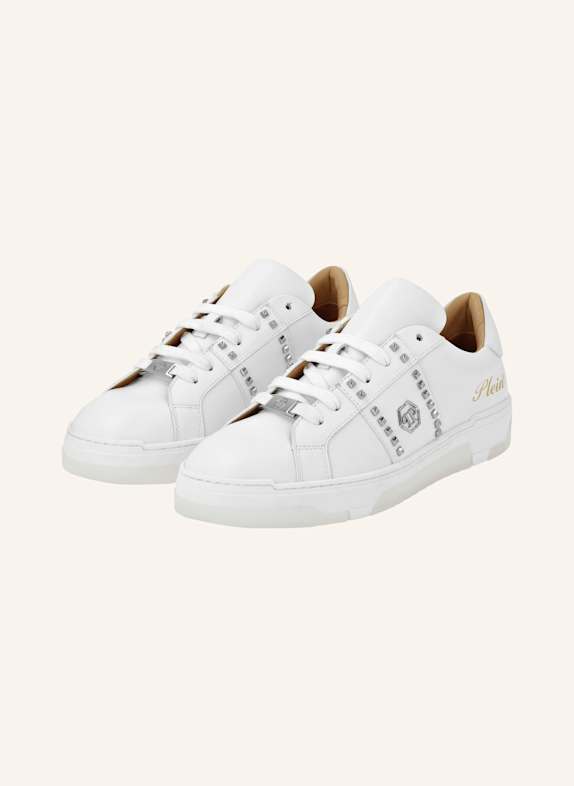 PHILIPP PLEIN Lo-Top Turnschuhe WEISS