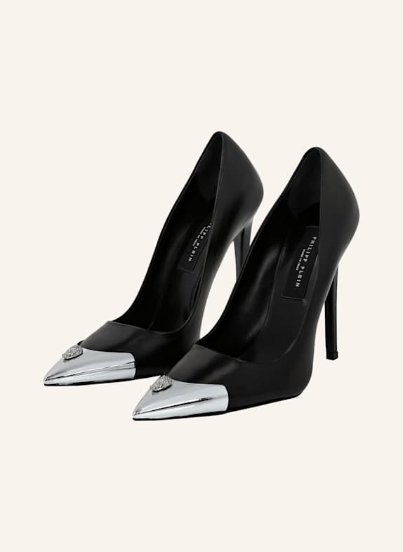 PHILIPP PLEIN Dekolleté Hi-Heels SKULL SCHWARZ