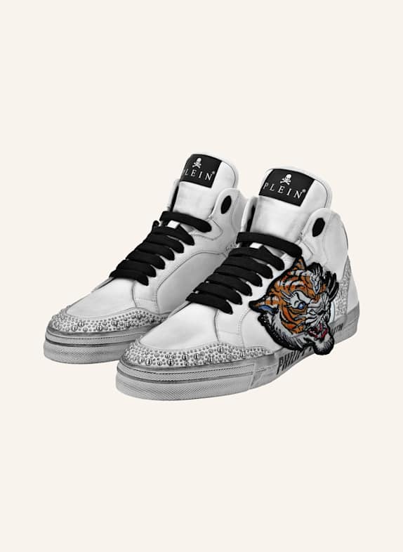 PHILIPP PLEIN Hochwertige Turnschuhe RETROKICKZ WEISS