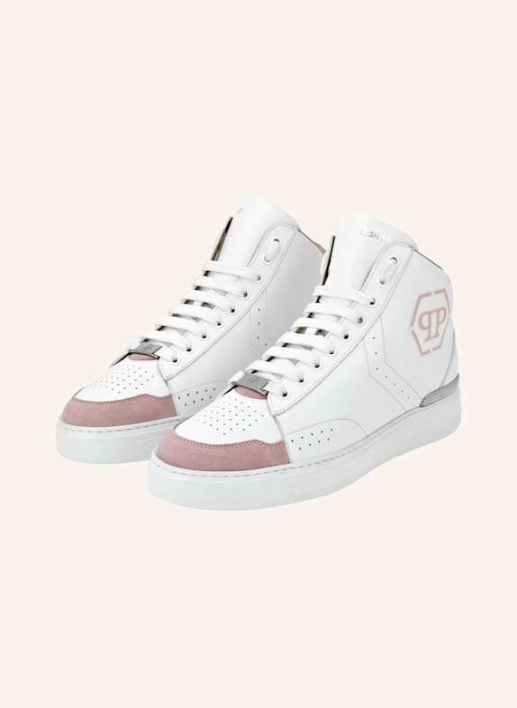 PHILIPP PLEIN Mid-Top Turnschuhe HEXAGON ROSA