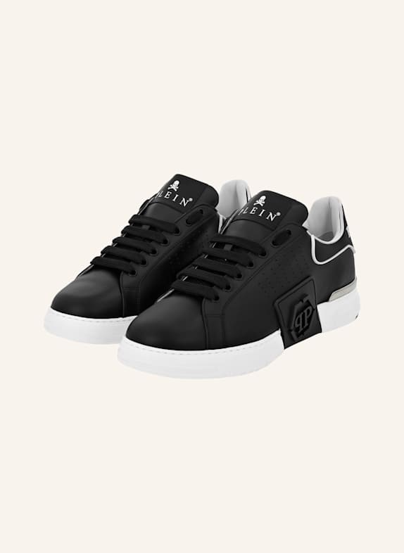 PHILIPP PLEIN Lo-Top Turnschuhe HEXAGON SCHWARZ