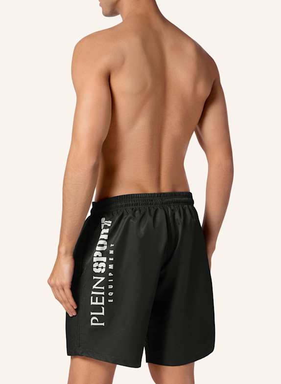 PLEIN SPORT Badehose SCHWARZ