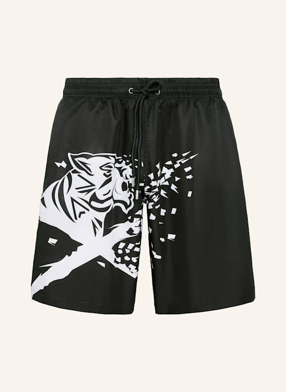 PLEIN SPORT Badehose SCHWARZ