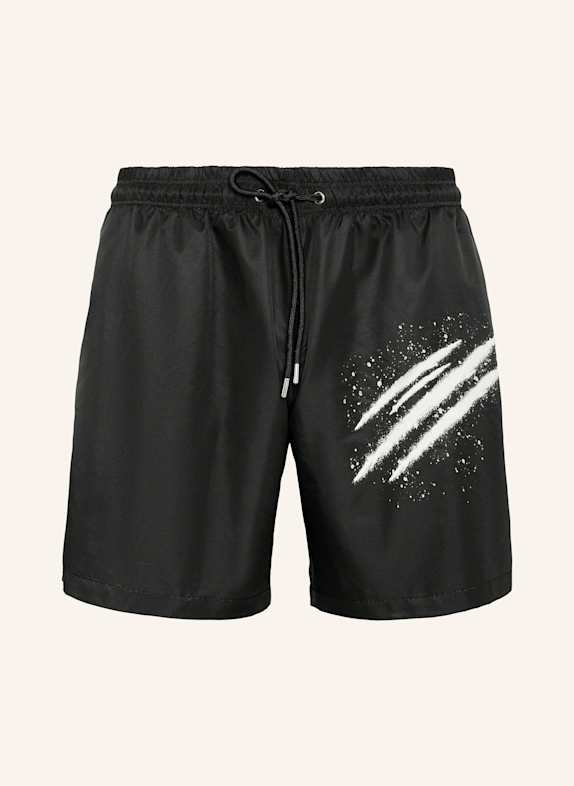 PLEIN SPORT Badehose SCHWARZ