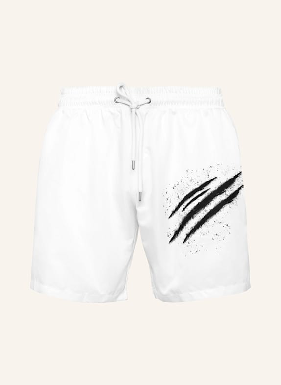 PLEIN SPORT Badehose WEISS