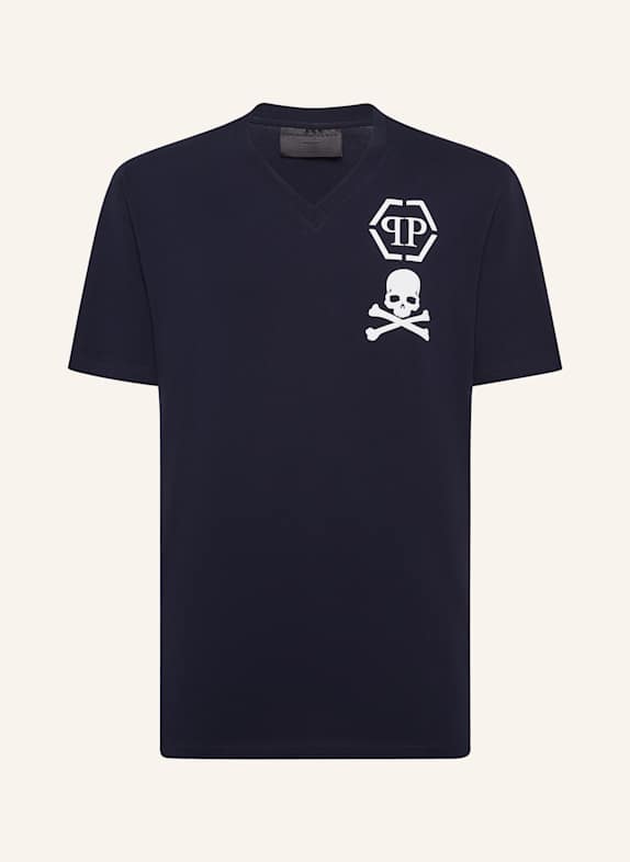 PHILIPP PLEIN PHILIPP PLEIN T-Shirt SKULL DUNKELBLAU