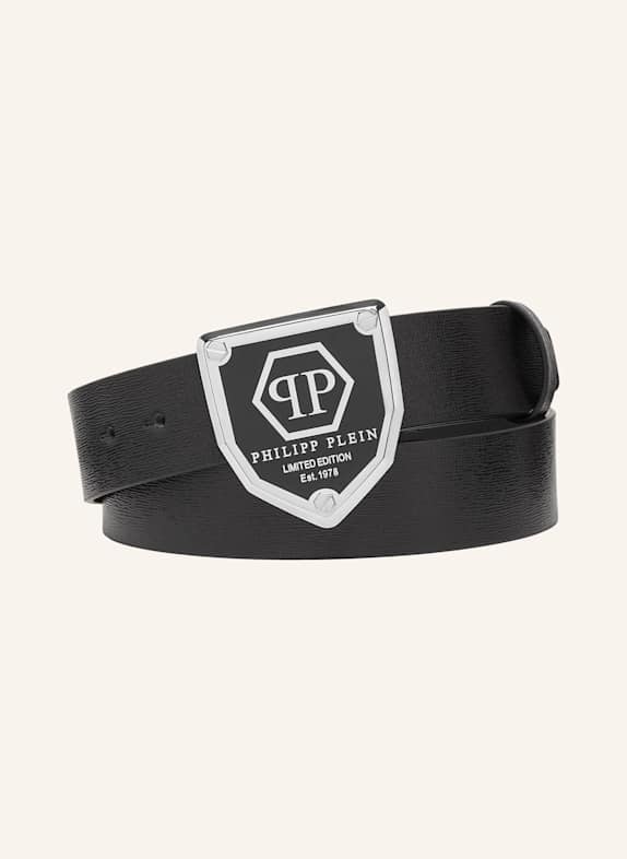 PHILIPP PLEIN PHILIPP PLEIN Gürtel HEXAGON SCHWARZ/ SILBER