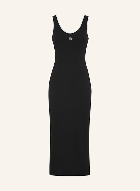 PHILIPP PLEIN Langes Kleid SCHWARZ