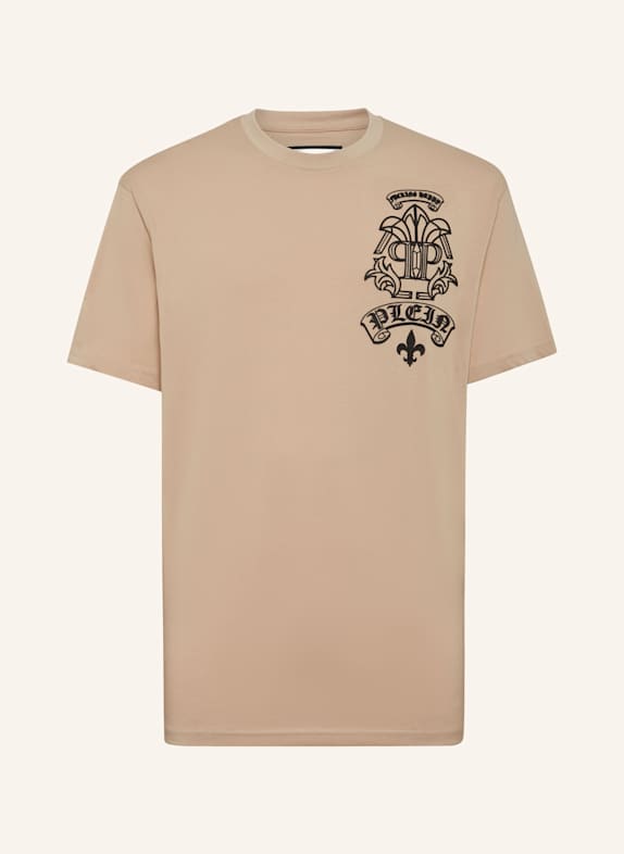 PHILIPP PLEIN T-Shirt Rundhalsausschnitt Ss TATTOO BEIGE