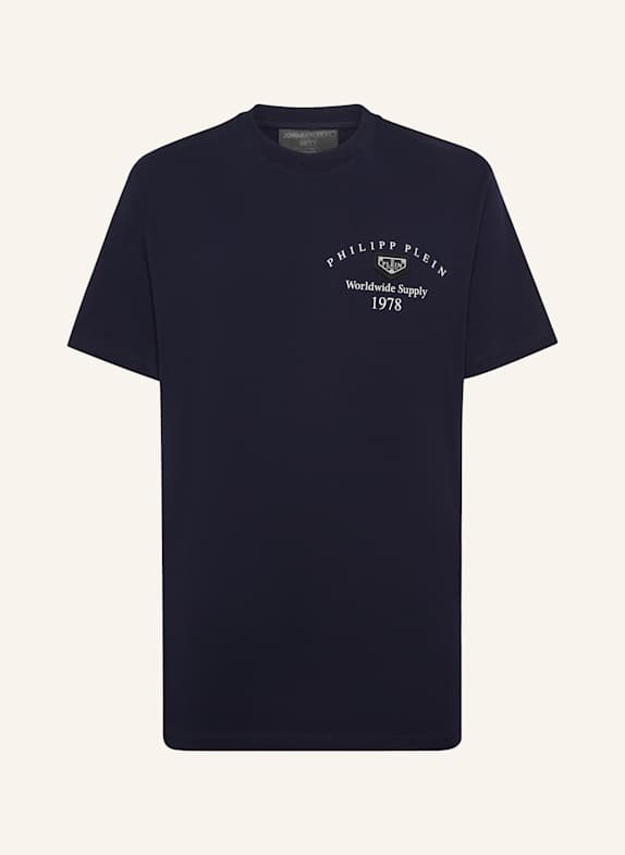PHILIPP PLEIN T-Shirt Rundhalsausschnitt DUNKELBLAU