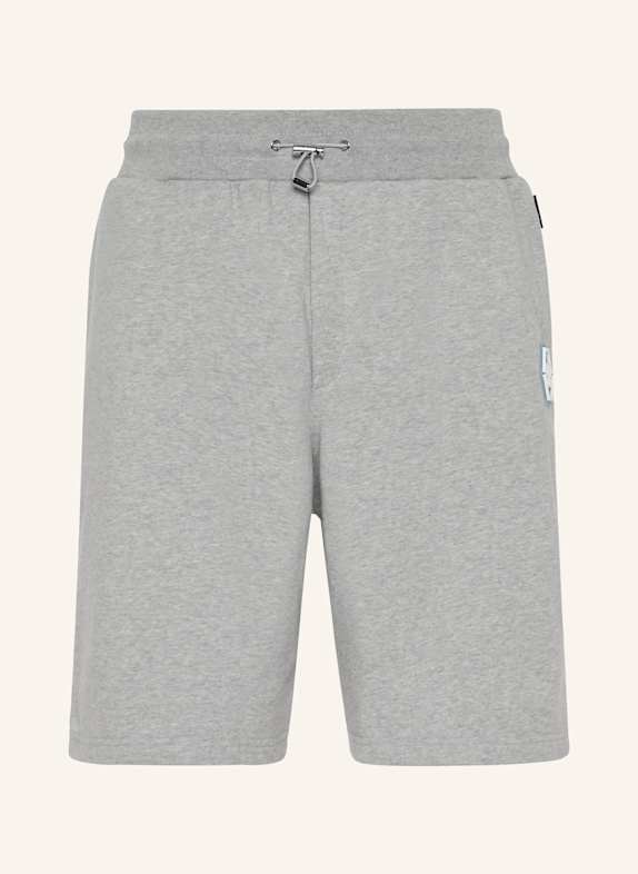 PHILIPP PLEIN Sport Shorts ICONIC PLEIN GRAU