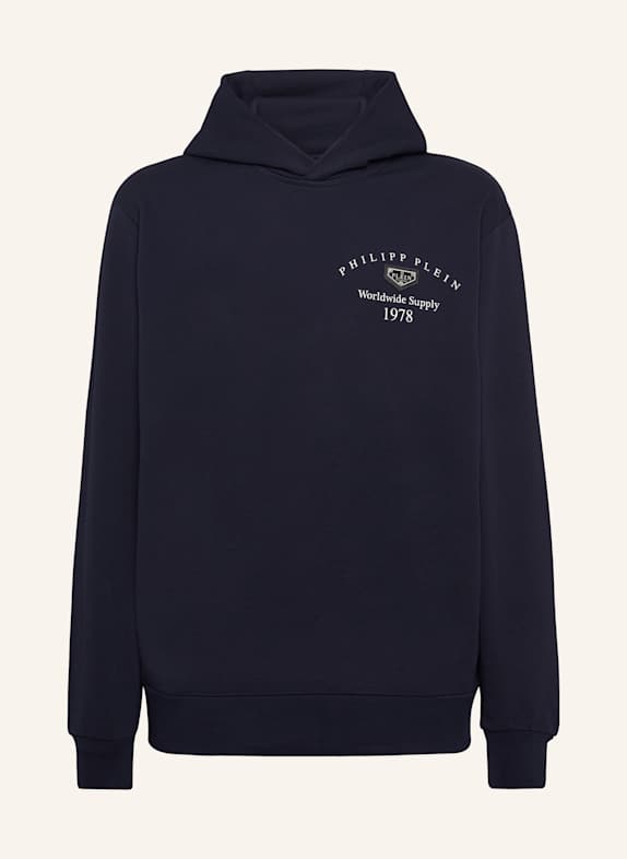 PHILIPP PLEIN Kapuzen-Sweatshirt DUNKELBLAU