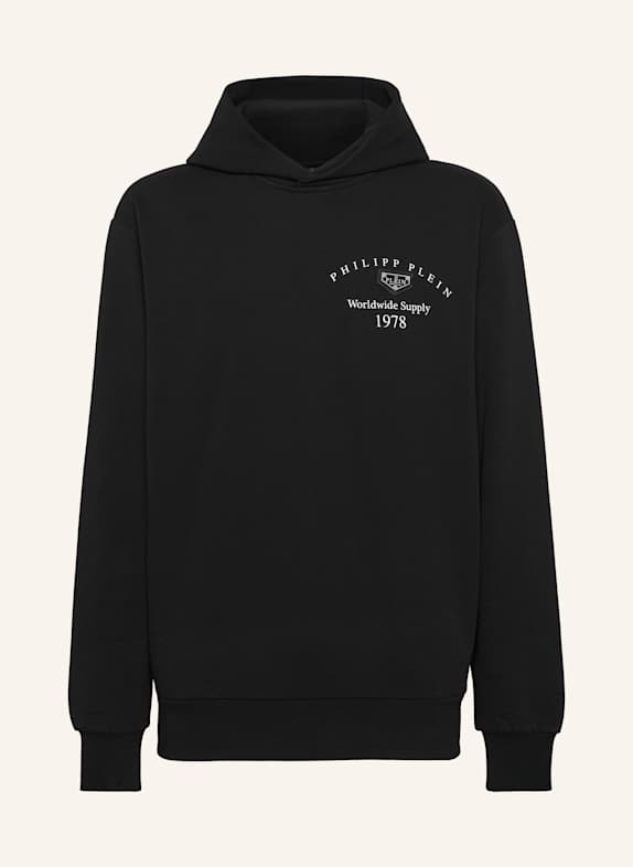 PHILIPP PLEIN Kapuzen-Sweatshirt SCHWARZ