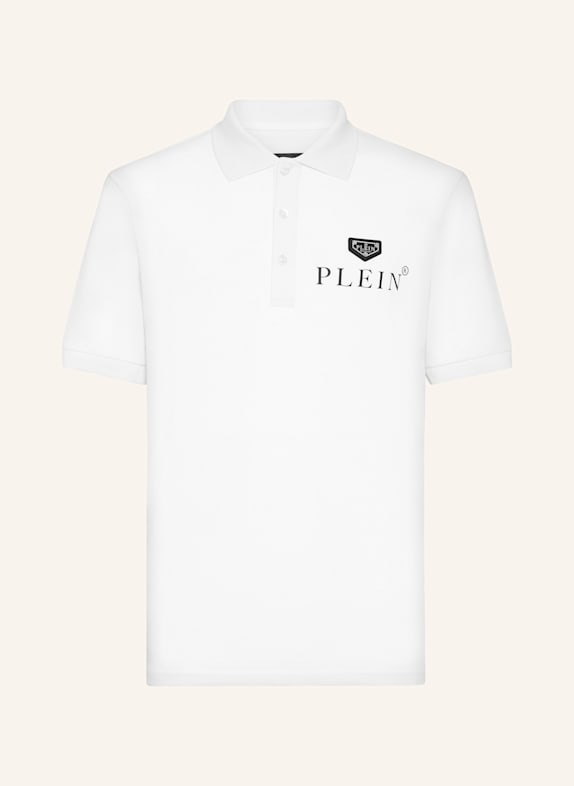 PHILIPP PLEIN PHILIPP PLEIN Poloshirt ICONIC PLEIN WEISS