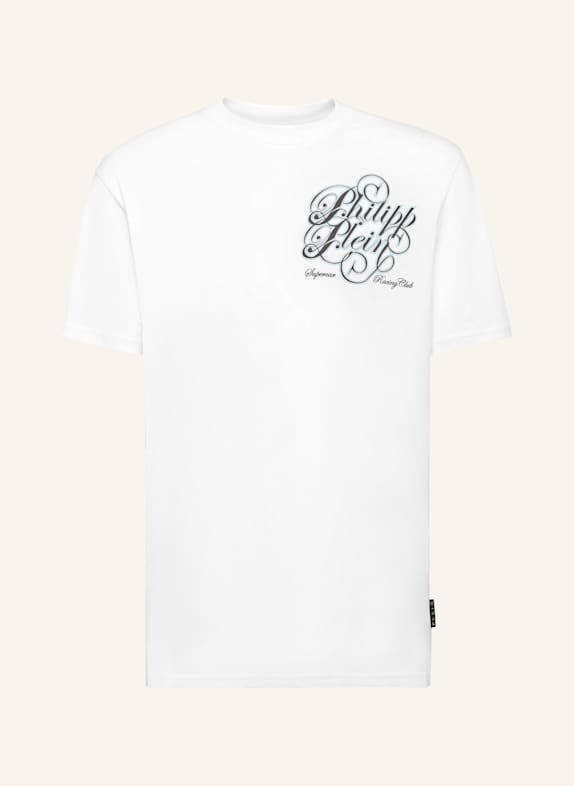 PHILIPP PLEIN T-Shirt Rundhalsausschnitt THE COURSE WEISS