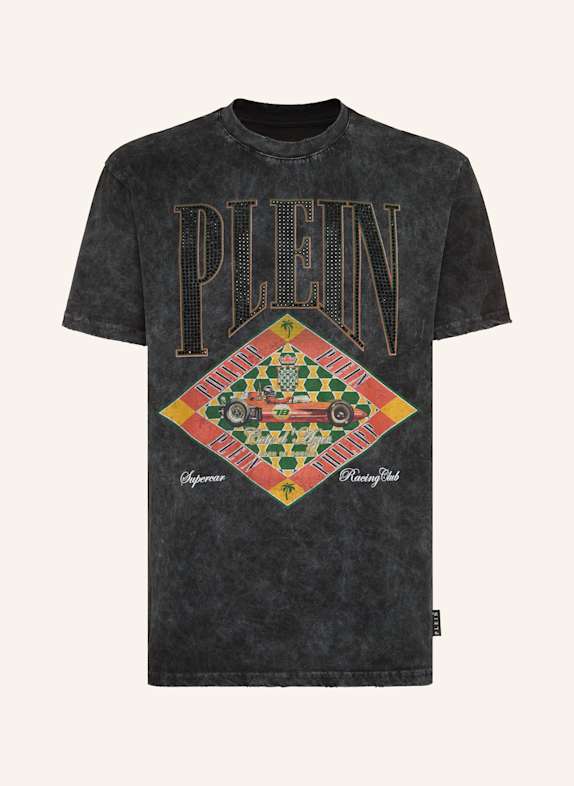 PHILIPP PLEIN T-Shirt Rundhalsausschnitt D AZUR SCHWARZ
