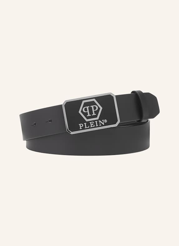 PHILIPP PLEIN PHILIPP PLEIN Gürtel HEXAGON SCHWARZ/ SILBER