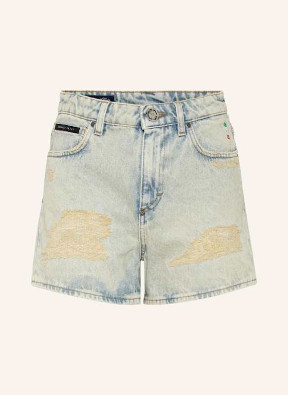PHILIPP PLEIN Denim-Shorts BLAU