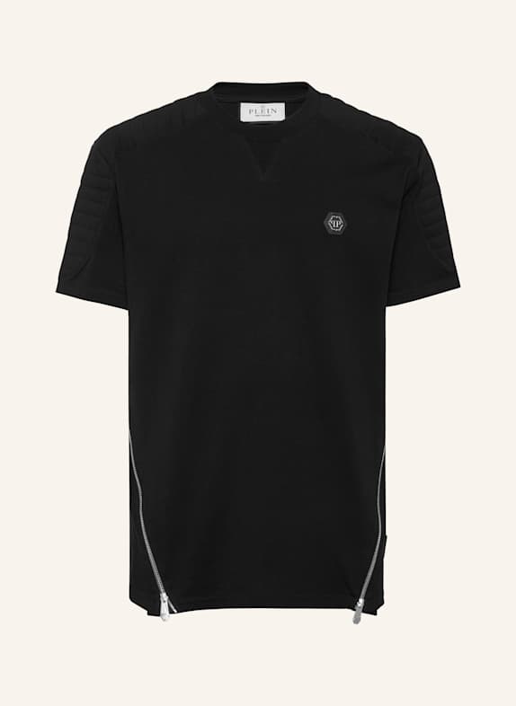 PHILIPP PLEIN T-Shirt Rundhalsausschnitt Ss HEXAGON SCHWARZ