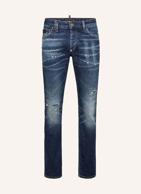 PHILIPP PLEIN Supergerader Schnitt BLAU