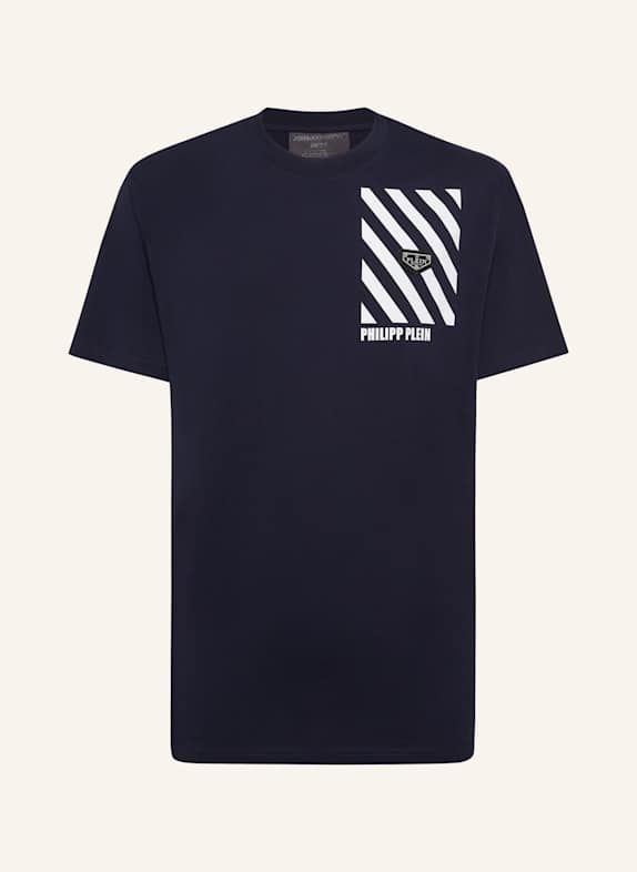 PHILIPP PLEIN T-Shirt Rundhalsausschnitt Ss DUNKELBLAU