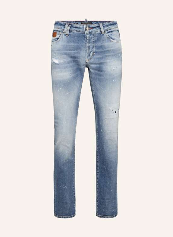 PHILIPP PLEIN Supergerader Schnitt BLAU