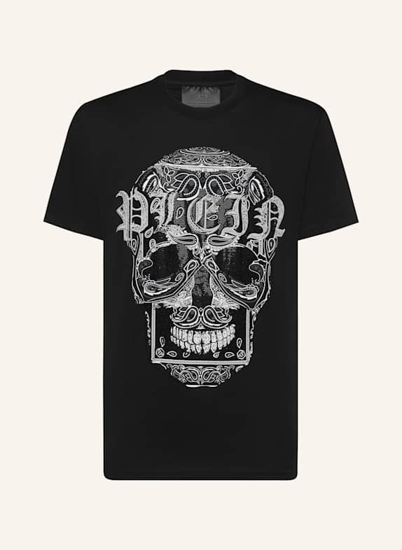 PHILIPP PLEIN T-Shirt Rundhalsausschnitt Ss SKULL SCHWARZ