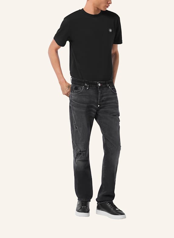 PHILIPP PLEIN Straight Supreme HEXAGON SCHWARZ