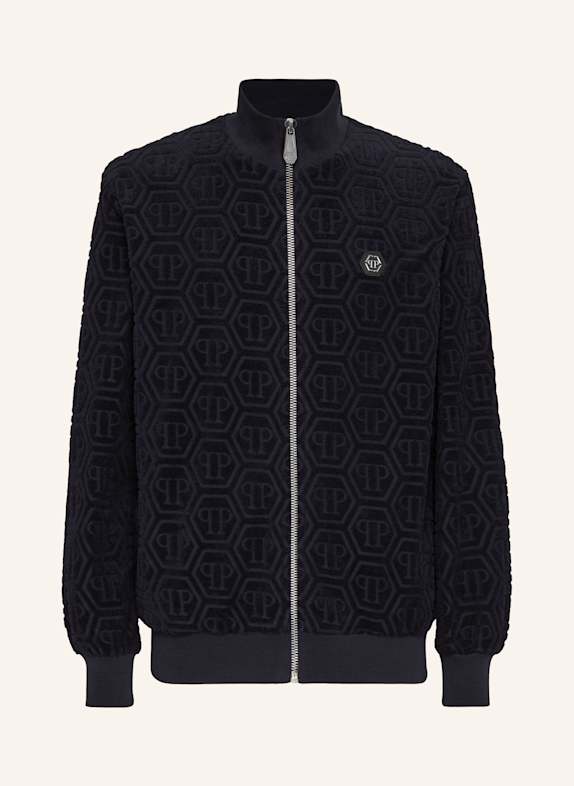PHILIPP PLEIN Jogging-Jacke MONOGRAM DUNKELBLAU