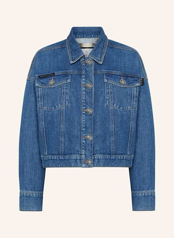 PHILIPP PLEIN Denim-Jacke HELLGRAU