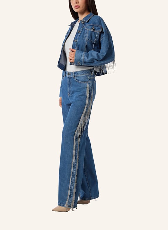 PHILIPP PLEIN Denim-Jacke HELLGRAU