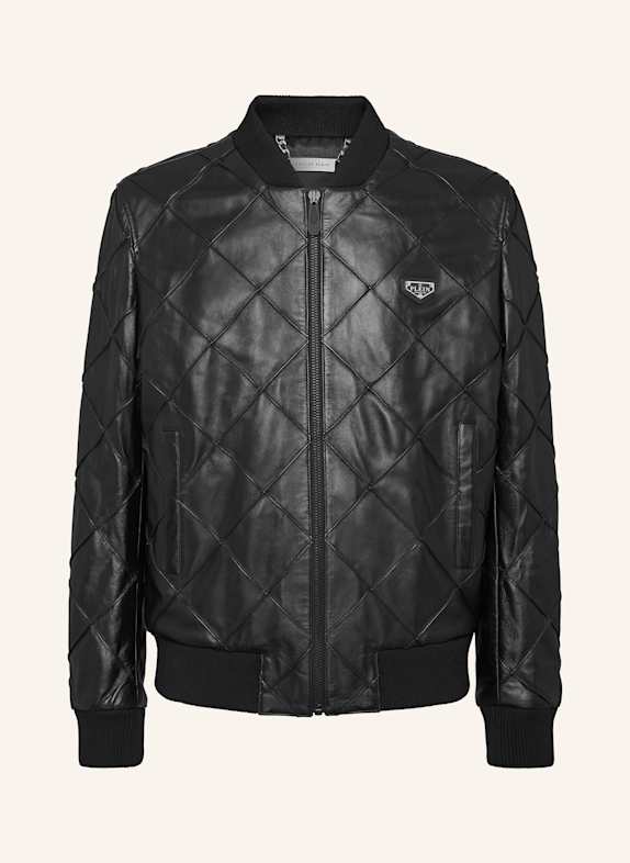 PHILIPP PLEIN PHILIPP PLEIN Leder-Bomber SCHWARZ