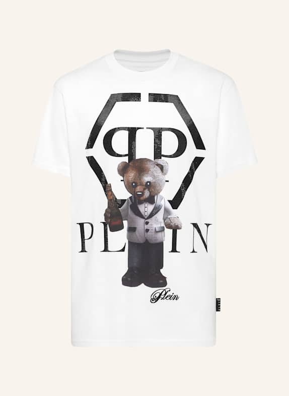 PHILIPP PLEIN T-Shirt Rundhalsausschnitt Ss TEDDY WEISS