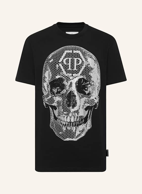PHILIPP PLEIN T-Shirt Rundhalsausschnitt Ss SKULL SCHWARZ