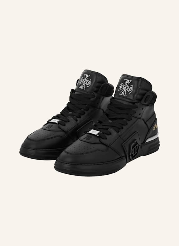 PHILIPP PLEIN Mid-Top Turnschuhe PHANTOM KICKS SCHWARZ