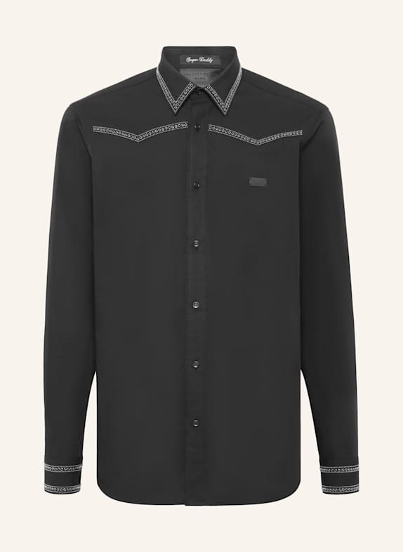 PHILIPP PLEIN Hemd Sugar Daddy Cut LS SUGAR DADDY SCHWARZ