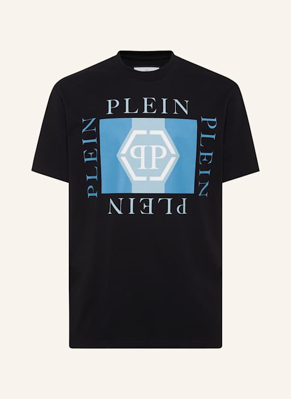 PHILIPP PLEIN T-Shirt Rundhalsausschnitt Ss HEXAGON SCHWARZ