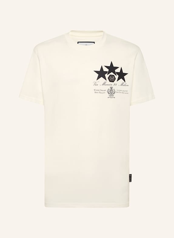 PHILIPP PLEIN T-Shirt Rundhalsausschnitt Ss STARS SCHWARZ