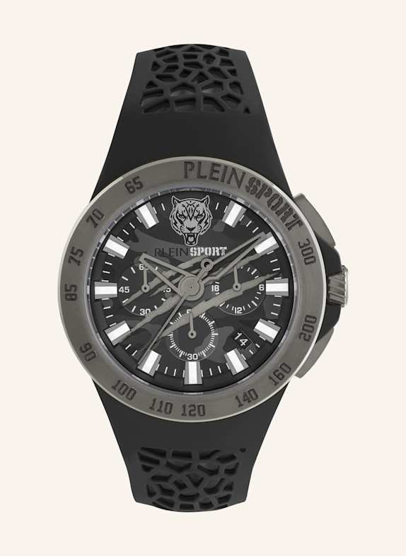 PLEIN SPORT Armbanduhr THUNDERSTORM CHRONO SCHWARZ