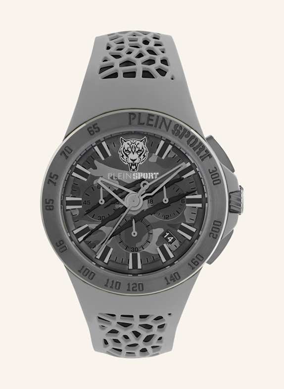 PLEIN SPORT Armbanduhr THUNDERSTORM CHRONO GRAU
