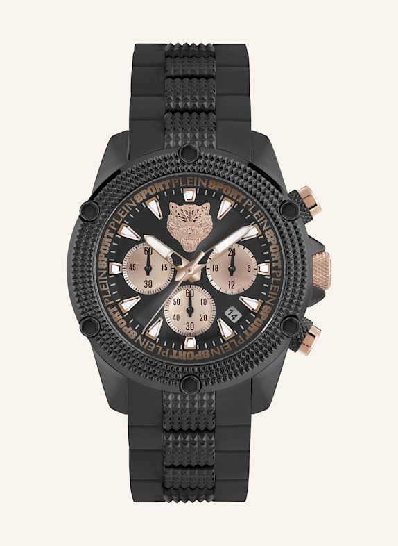 PLEIN SPORT Armbanduhr HURRICANE CHRONO SCHWARZ