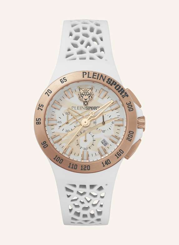 PLEIN SPORT Armbanduhr THUNDERSTORM CHRONO WEISS